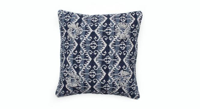 Choktha Cushion Cover (Blue, 41 x 41 cm  (16" X 16") Cushion Size) by Urban Ladder - Front View Design 1 - 302192