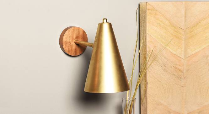 Icosa Wall Lamp (Gold Finish) by Urban Ladder - Design 1 Full View - 302317