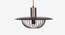 Minya Hanging Lamp (Walnut Finish, Dome Shape) by Urban Ladder - Design 1 Side View - 302333