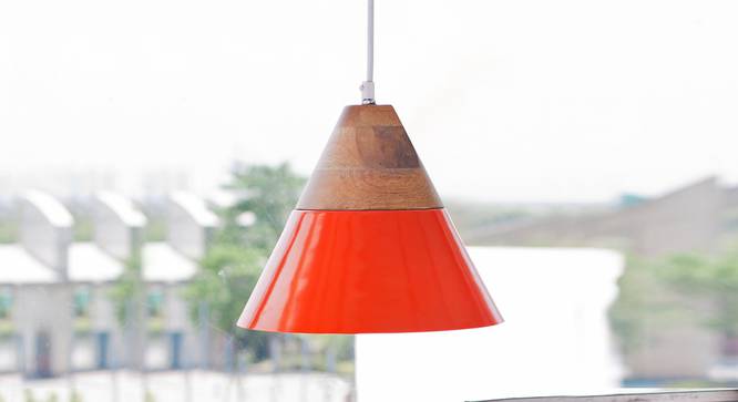 Maverick Hanging Lamp (Orange Finish) by Urban Ladder - Design 1 Full View - 302349