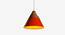 Maverick Hanging Lamp (Orange Finish) by Urban Ladder - Cross View Design 1 - 302351