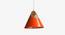 Maverick Hanging Lamp (Orange Finish) by Urban Ladder - Design 1 Side View - 302352