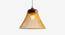 Netta Hanging Lamp (Walnut Finish) by Urban Ladder - Design 1 Side View - 302363