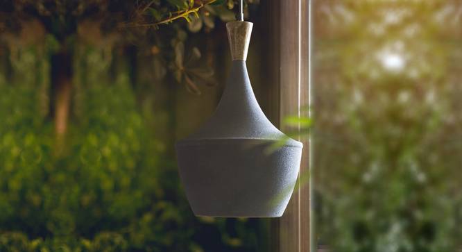 Gris Hanging Lamp (Grey Finish) by Urban Ladder - Design 1 Full View - 302367