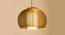 Tappa Hanging Lamp (Gold Finish, Spherical Shape) by Urban Ladder - Front View Design 1 - 302383