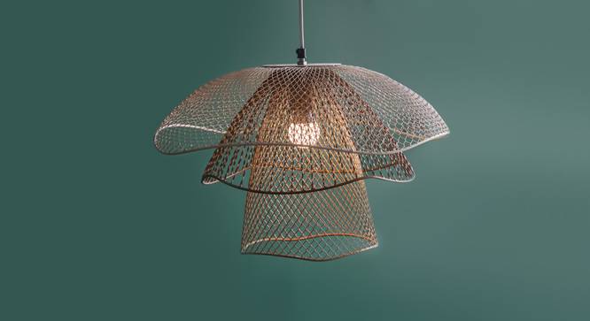 Mallawi Hanging Lamp (Beige Finish, Medium Size) by Urban Ladder - Design 1 Full View - 302400