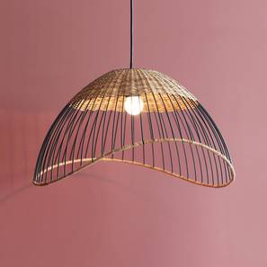 Decorative Lights Design Kyoto Dome Hanging Lamp (Brown Finish)