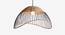 Kyoto Hanging Lamp (Black Finish, Medium Size, Dome Shape) by Urban Ladder - Front View Design 1 - 302440