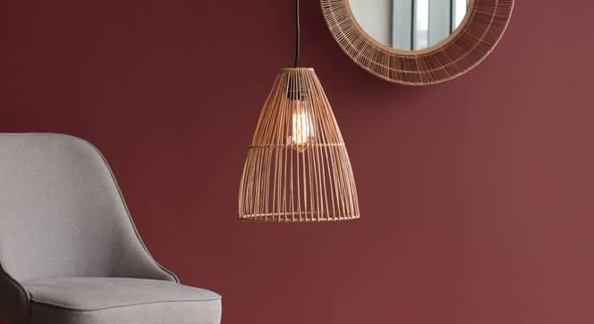 Kaya Hanging Lamp (Brown Finish) by Urban Ladder - Front View Design 1 - 302444