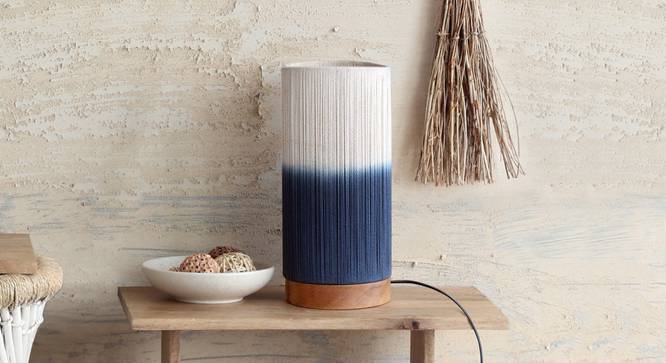 Afreen Table Lamp (Blue Finish) by Urban Ladder - Design 1 Full View - 302479