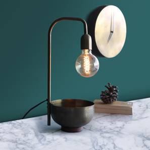 Orange Tree Design Esna Table Lamp With Bowl (Antique Brass Finish)