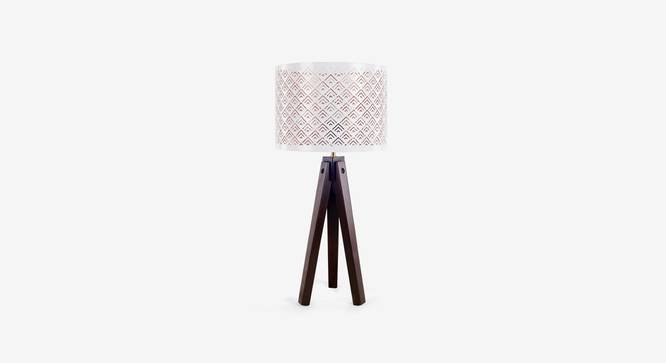 Pingle Table Lamp (Dark Walnut Finish) by Urban Ladder - Front View Design 1 - 302537