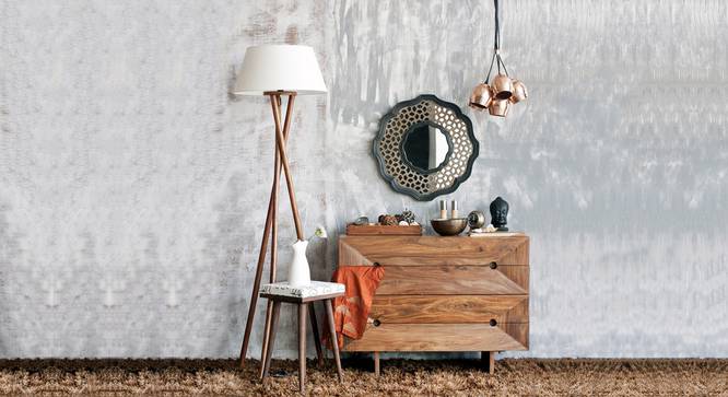 Darbar Wall Mirror (Black Finish) by Urban Ladder - Full View - 