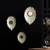 Falcon wall mirror set of 3 lp