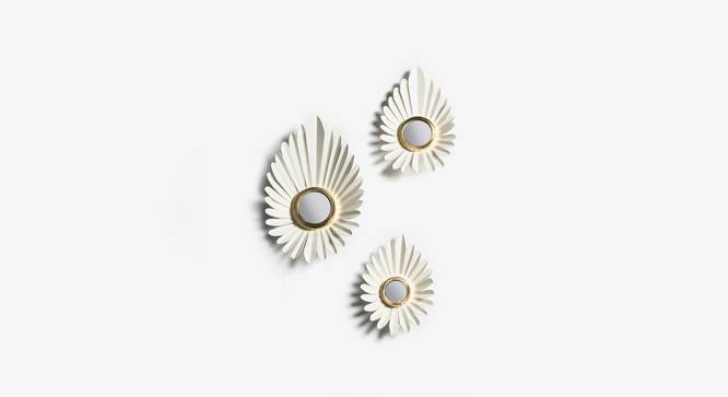Falcon Wall Mirror - Set of 3 (Ivory Finish) by Urban Ladder - Details - 