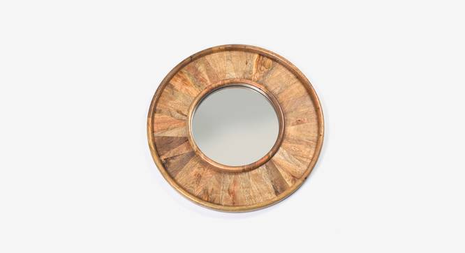 Madelra Wall Mirror (Natural Finish, Round Shape) by Urban Ladder - Design 1 Top View - 302611