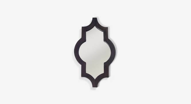 Ramon Wall Mirror (Dark Walnut Finish, Hexagon Shape) by Urban Ladder - Design 1 Top View - 302629