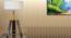 Cricket Tripod Lamp (Brown, White Shade Colour, Cotton Shade Material) by Urban Ladder - Design 1 Half View - 302634