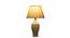 Trinity Table Lamp (Brown, Gold Shade Colour, Silk Shade Material) by Urban Ladder - Design 1 Details - 302664