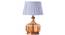 Alexandro Table Lamp (Amber, White Shade Colour, Cotton Shade Material) by Urban Ladder - Design 1 Side View - 302681