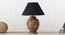 Ariana Table Lamp (Natural, Black Shade Colour, Cotton Shade Material) by Urban Ladder - Design 1 Semi Side View - 302703