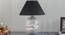 Bradbury Table Lamp (Black Shade Colour, Cotton Shade Material, White - Distressed Finish) by Urban Ladder - Design 1 Semi Side View - 302817