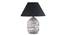Bradbury Table Lamp (Black Shade Colour, Cotton Shade Material, White - Distressed Finish) by Urban Ladder - Design 1 Details - 302818