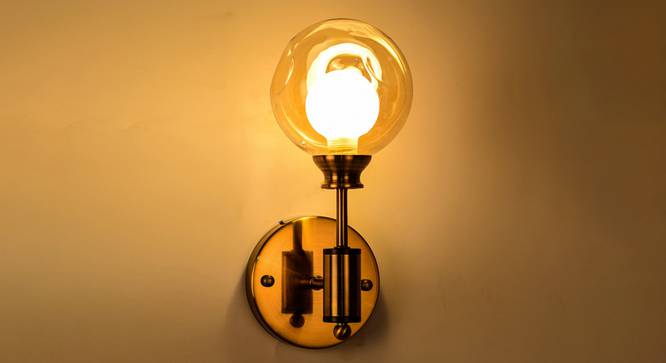 Caleb Wall Sconce (Brass) by Urban Ladder - Design 1 Half View - 302834