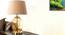 Cardiff Table Lamp (Amber, Cotton Shade Material, Beige Shade Colour) by Urban Ladder - Design 1 Semi Side View - 302842