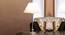 Carlo Table Lamp (White Shade Colour, Cotton Shade Material, Chrome) by Urban Ladder - Design 1 Half View - 302847