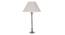 Carlo Table Lamp (White Shade Colour, Cotton Shade Material, Chrome) by Urban Ladder - Design 1 Details - 302848