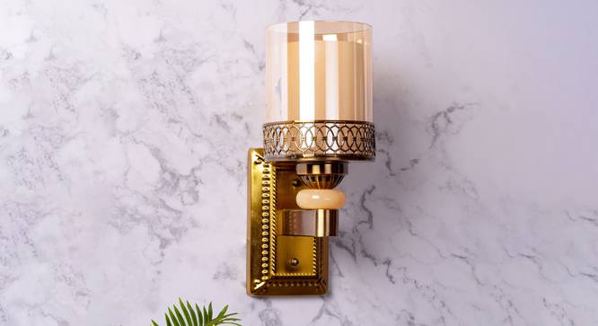 Colfax Wall Light (Brass) by Urban Ladder - Design 1 Semi Side View - 302871