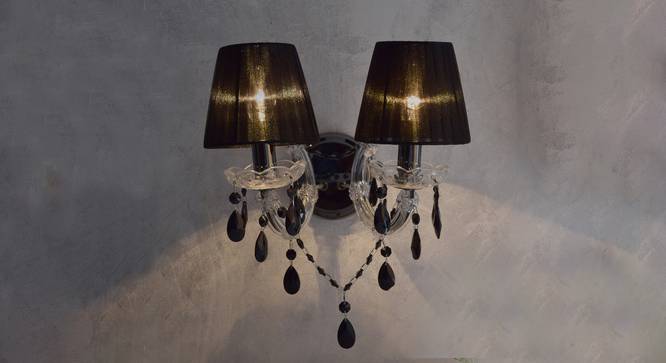 Crystorama Wall Light (Black, Black Shade Color) by Urban Ladder - Design 1 Half View - 302886