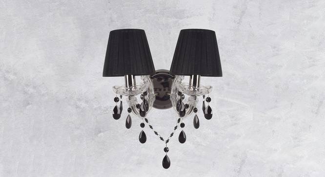 Crystorama Wall Light (Black, Black Shade Color) by Urban Ladder - Design 1 Semi Side View - 302887