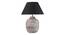 Cumberland Table Lamp (Black Shade Colour, Cotton Shade Material, White - Distressed Finish) by Urban Ladder - Details - 