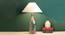 Whirlpool Table Lamp (Grey, White Shade Colour, Cotton Shade Material) by Urban Ladder - Design 1 Half View - 302955