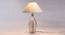Whirlpool Table Lamp (Grey, White Shade Colour, Cotton Shade Material) by Urban Ladder - Front View Design 1 - 302957