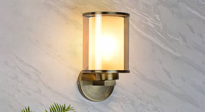 Velmount Wall Light (Antique Brass) by Urban Ladder - Design 1 Half View - 302980