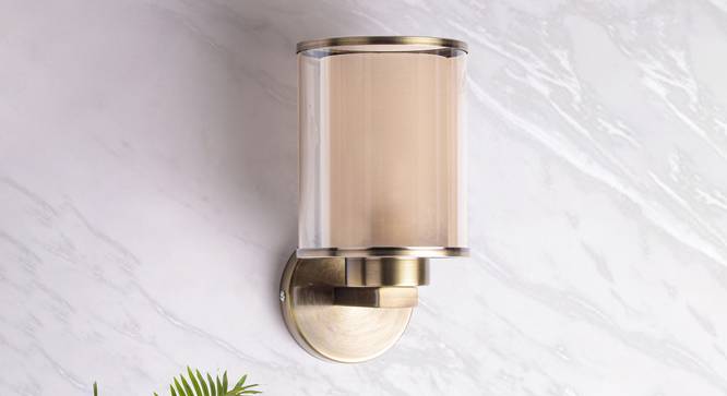 Velmount Wall Light (Antique Brass) by Urban Ladder - Design 1 Semi Side View - 302981