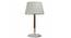 Unicorn Table Lamp (White, White Shade Colour, Cotton Shade Material) by Urban Ladder - Front View Design 1 - 302989