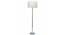 Unicorn Floor Lamp (White, White Shade Colour, Cotton Shade Material) by Urban Ladder - Front View Design 1 - 302994