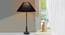 Stella Table Lamp (Black, Black Shade Colour, Cotton Shade Material) by Urban Ladder - Design 1 Half View - 303060