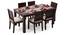 Brighton Large 6 Seater Dining Table (Mahogany Finish) by Urban Ladder