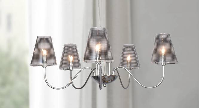 Sputnik Chandelier (Black) by Urban Ladder - Design 1 Half View - 303209