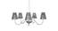 Sputnik Chandelier (Black) by Urban Ladder - Front View Design 1 - 303212