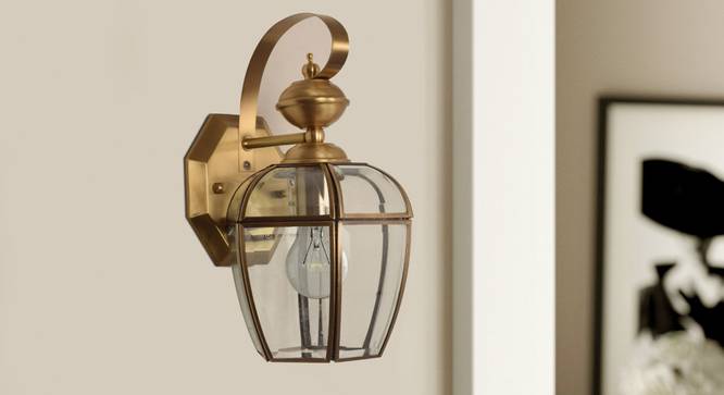 Leopold Wall Sconce (Brass) by Urban Ladder - Design 1 Semi Side View - 303288