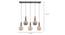 Rosenfort Hanging Cluster (Amber Gold) by Urban Ladder - Design 1 Dimension - 303299
