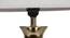 Dale Table Lamp (Brass Base Finish, Cotton Shade Material, White Shade Color) by Urban Ladder - Design 1 Close View - 303333
