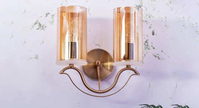 Nefer Wall Light (Brass) by Urban Ladder - Design 1 Semi Side View - 303425