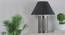 Ohagun Table Lamp (Brown, Black Shade Colour, Cotton Shade Material) by Urban Ladder - Design 1 Semi Side View - 303463